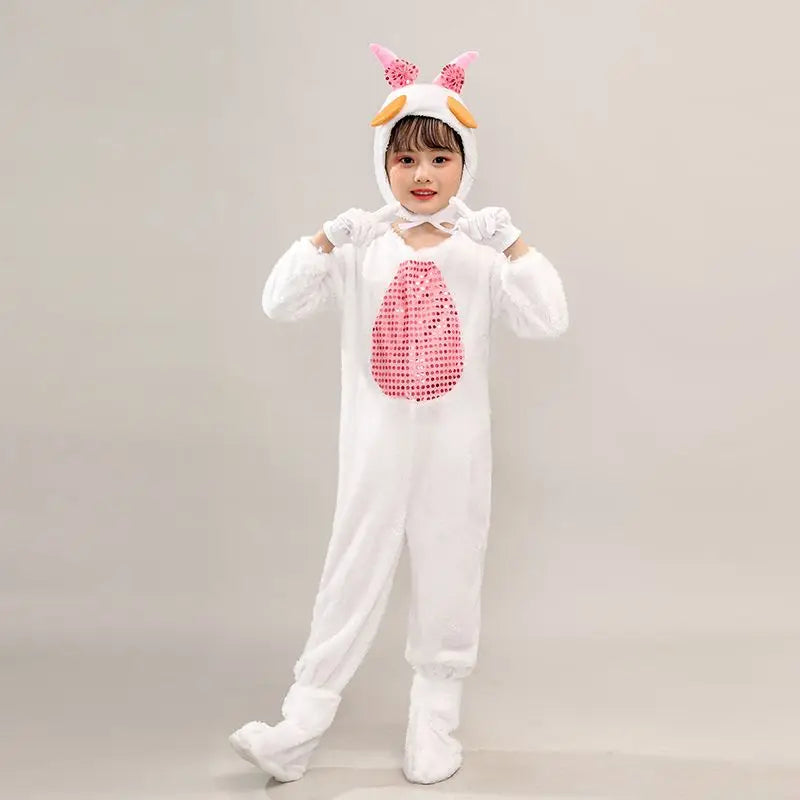 Kinder Tier Kostüm Halloween kleines Lamm und große böse Wolf Doc McStuff ins Cartoon Tier Cosplay Kostüme Schaf Kleinkinder Kleidung
