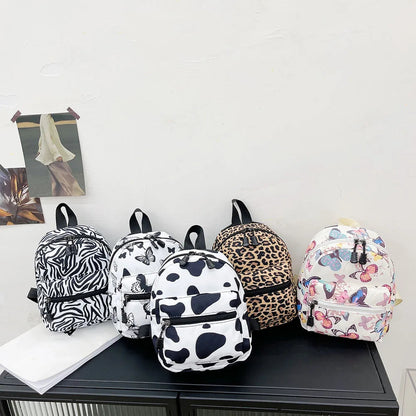 Fashion Women Rucksack Mini Backpack Animal Pattern Printing Handbags High Capacity Travel Bags Casual Bag Cosmetic Bag Rucksack Petoria Store