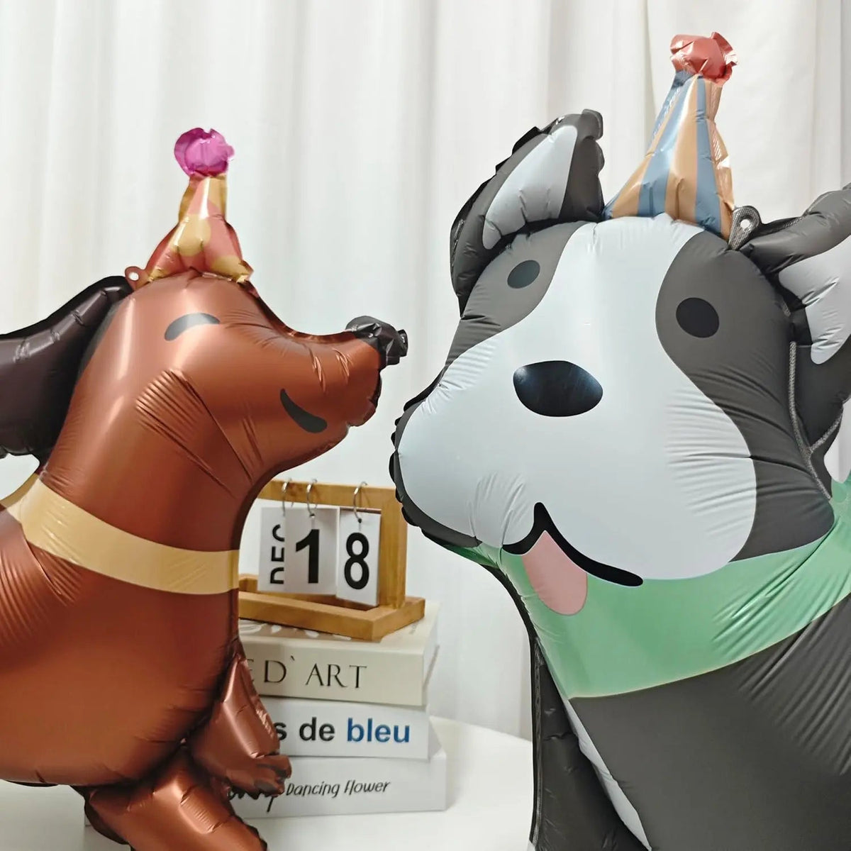 4 Animal Dog Aluminum Foil Balloons Cute Dog Theme Birthday, Anniversary Decoration, Shower, Pet Party Decoration Petoria Store
