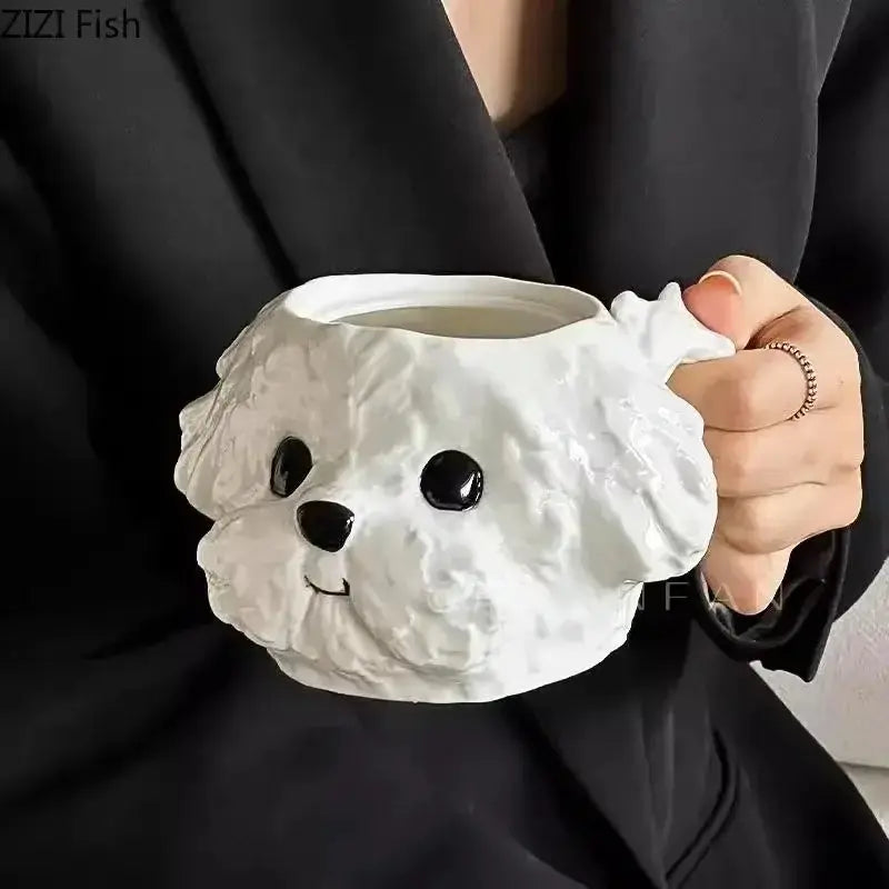 Teddy Hunde Keramiktasse mit Untertasse Petoria