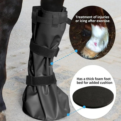 Premium Pferde Huf Einweichstiefel für die tägliche Hufpflege Petoria