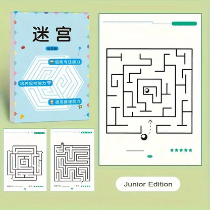 Labyrinth Lernbuch für Kinder mit Übungen