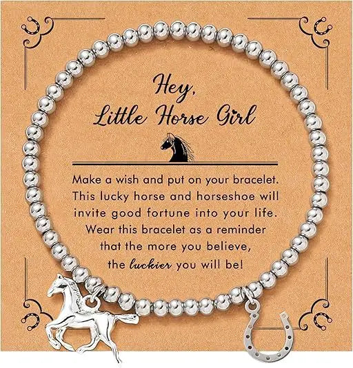 Pferde-Charm-Armband für Mädchen – Liebevolles Geschenk