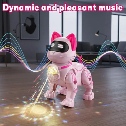 Elektrisches Roboter-Kätzchen mit Licht und Musik