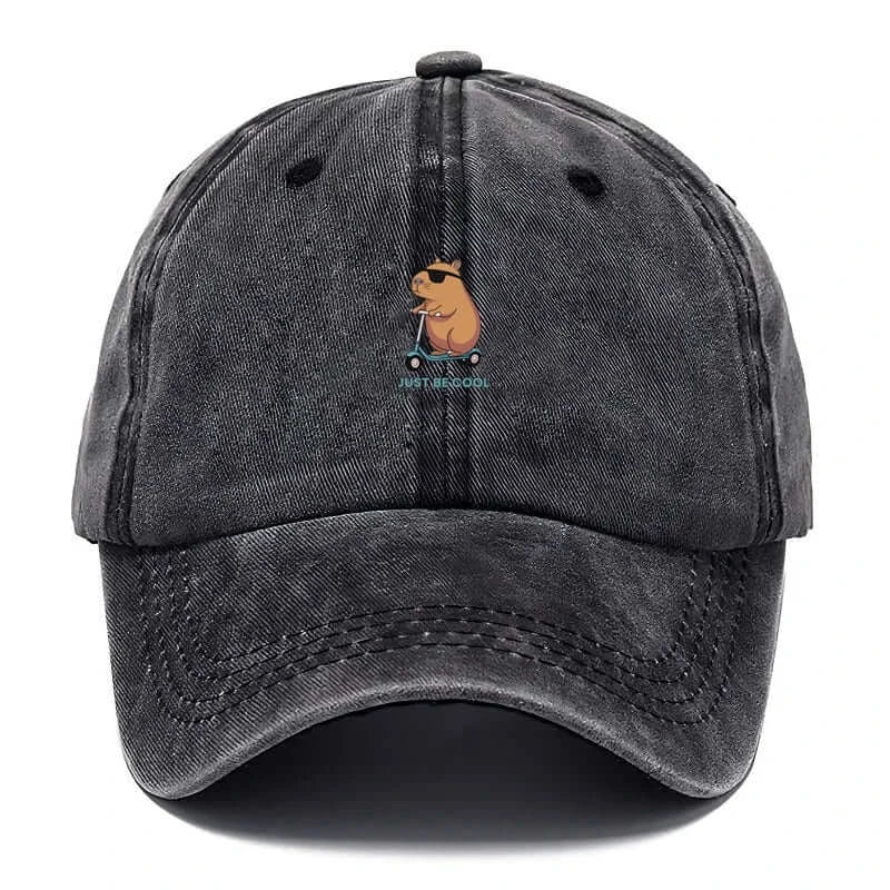 Capybara Baseballkappe – Bestickte Vintage Unisex Cap