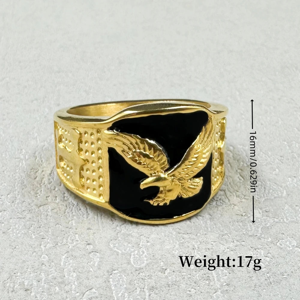 Adler Edelstahl Ring | Petoria