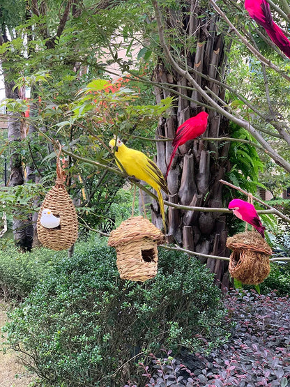 25/35cm Simulation Parrot Garden Decoration Creative Lawn Figurine Ornament Animal Bird Outdoor Garden Party Prop Decoration Petoria Store