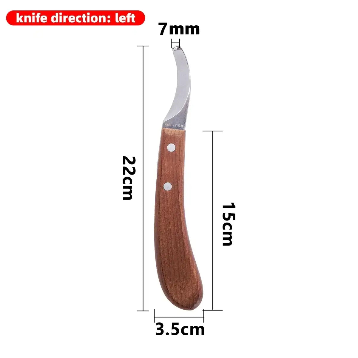 🛠️ Petoria™ Edelstahl Hufmesser