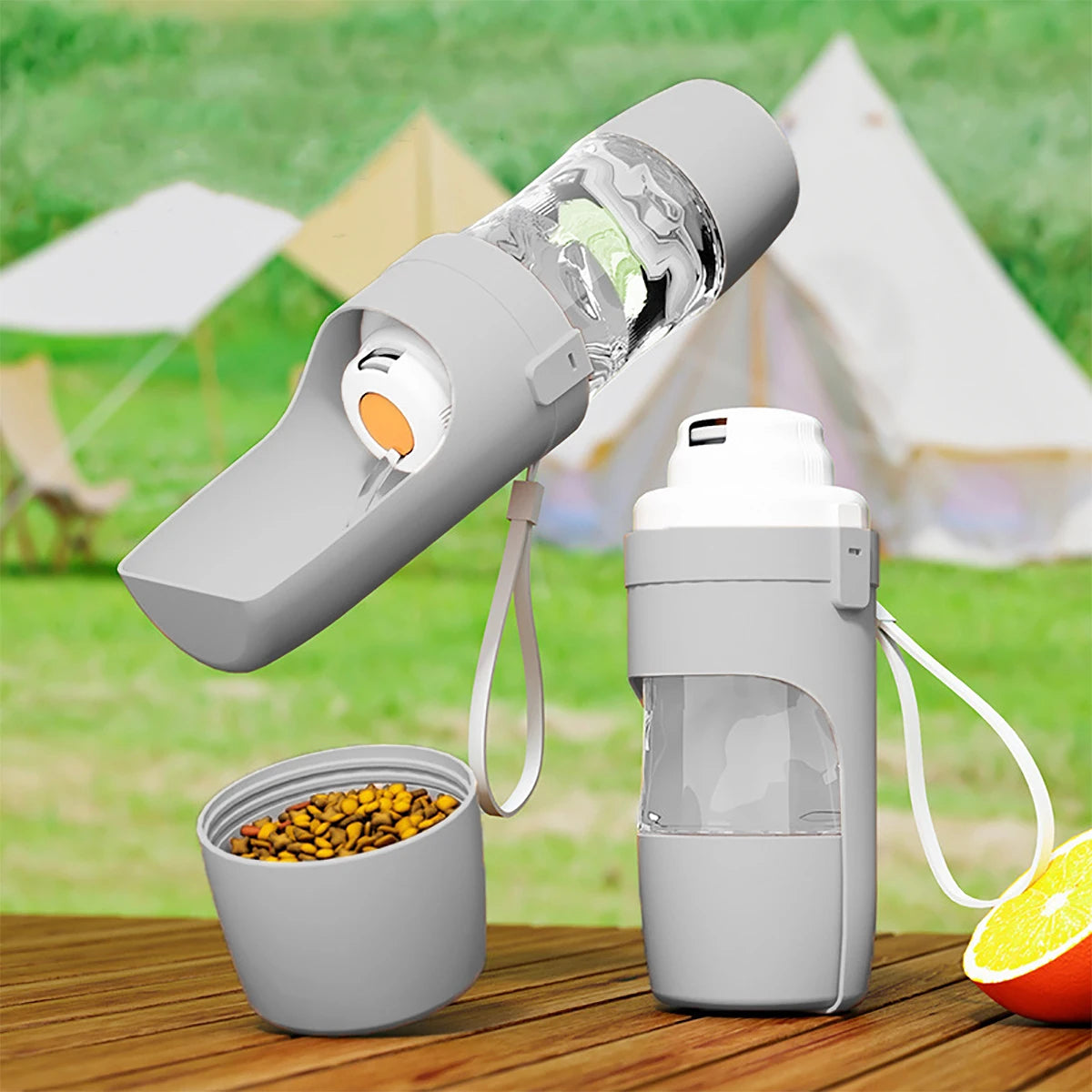 Portable Dog Cat Water Bottle with Storage Food and Water Container for Puppy Pets dogs Feeder Bowl Outdoor Travel Pet supplies Petoria Store