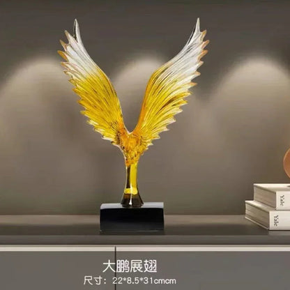 Creative Decor Sculptures Office Decoration Animal Eagle Sculpture Model Ornament Living Room Wine Cabinet Artistic Soft Decor Petoria Store