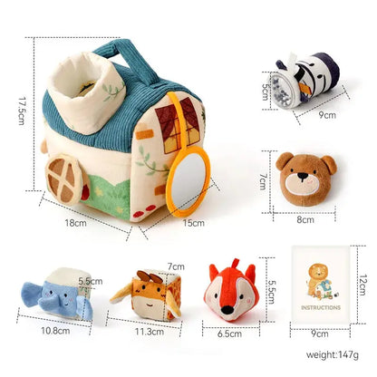 Montessori Bauernhof Plüsch Tier Set Petoria