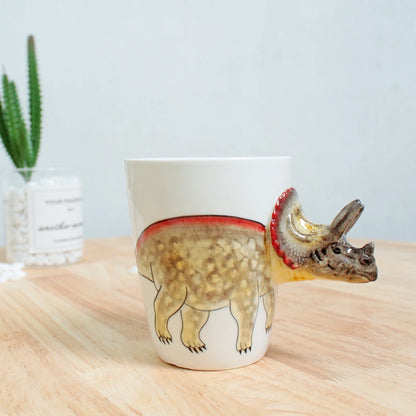 Dinosaurier Keramiktasse – 3D Kaffeebecher