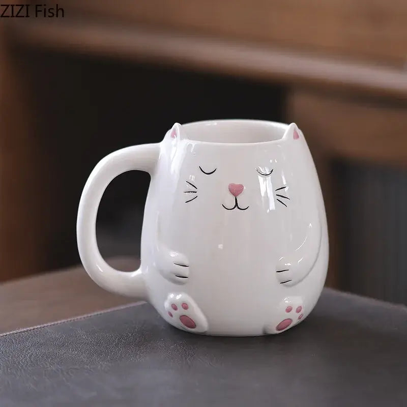 3D Tiermotiv Keramiktasse Cartoon Kaffeebecher