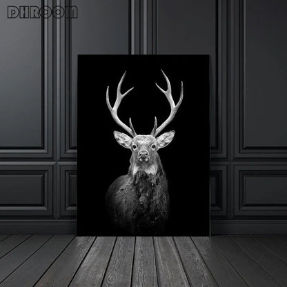 Canvas Painting Animal Wall Art Lion Elephant Deer Zebra Posters and Prints Wall Pictures for Living Room Decoration Home Decor Petoria Store