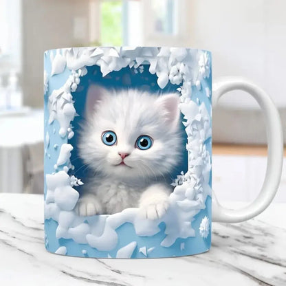 3D Keramikbecher mit Tiermotiv Petoria