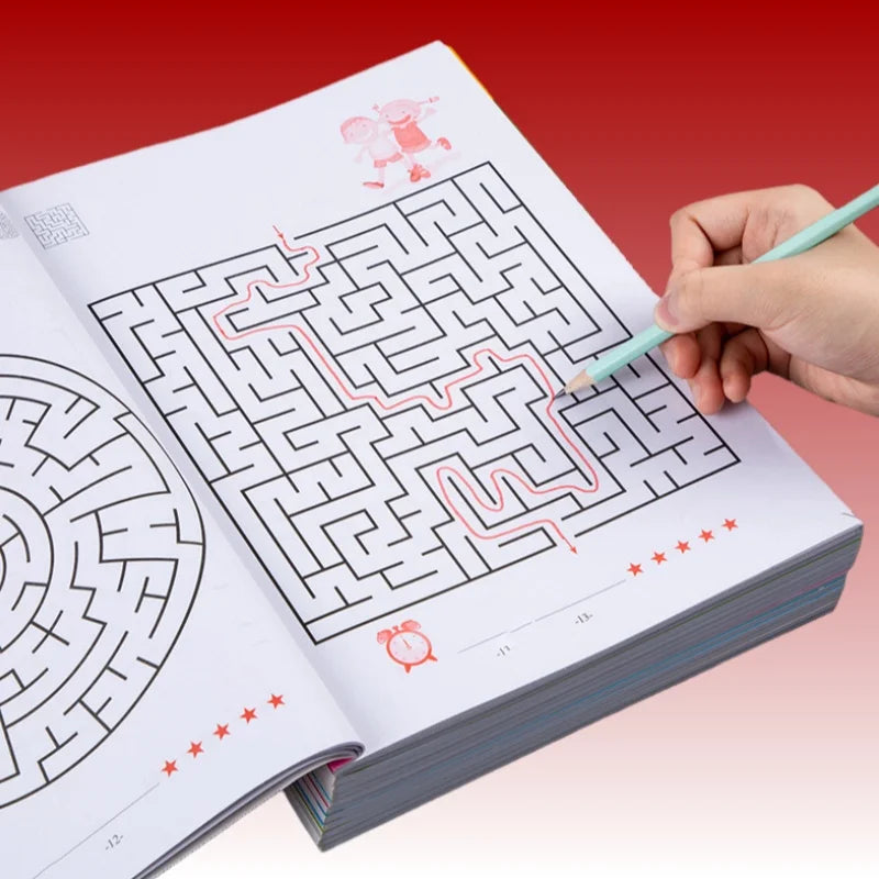 Lernspielzeug für Kinder, Labyrinth-Spielbücher, Übungen für Konzentrationstraining, Weihnachtsgeschenke