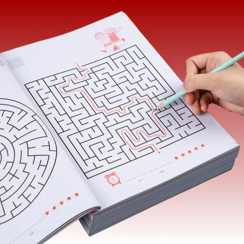 Labyrinth Lernbuch für Kinder mit Übungen