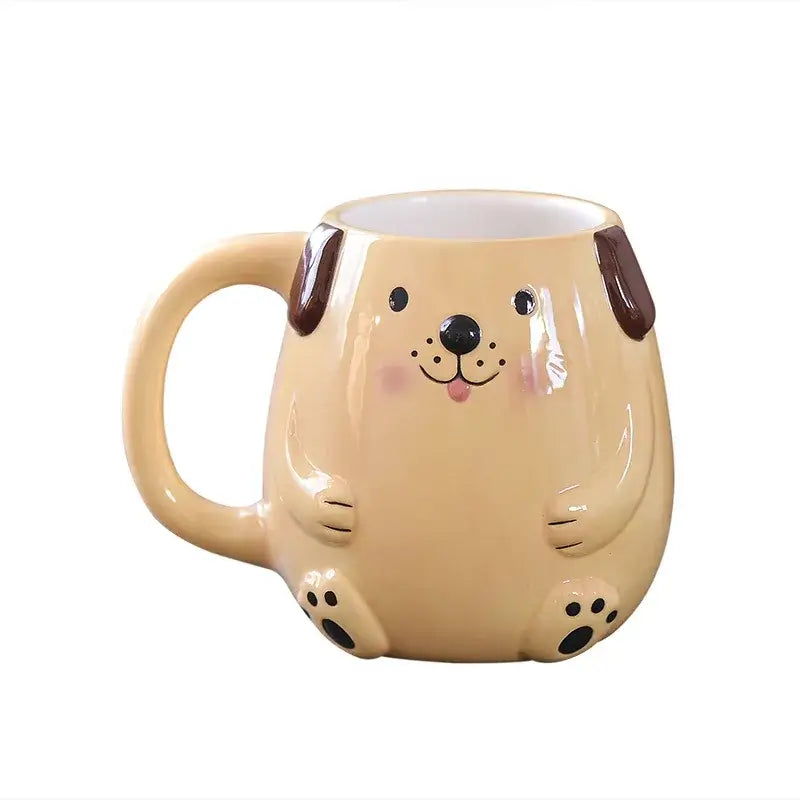 3D Tiermotiv Keramiktasse Cartoon Kaffeebecher