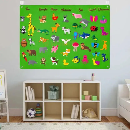 📖 Petoria™ Montessori Tier Filz Storyboard