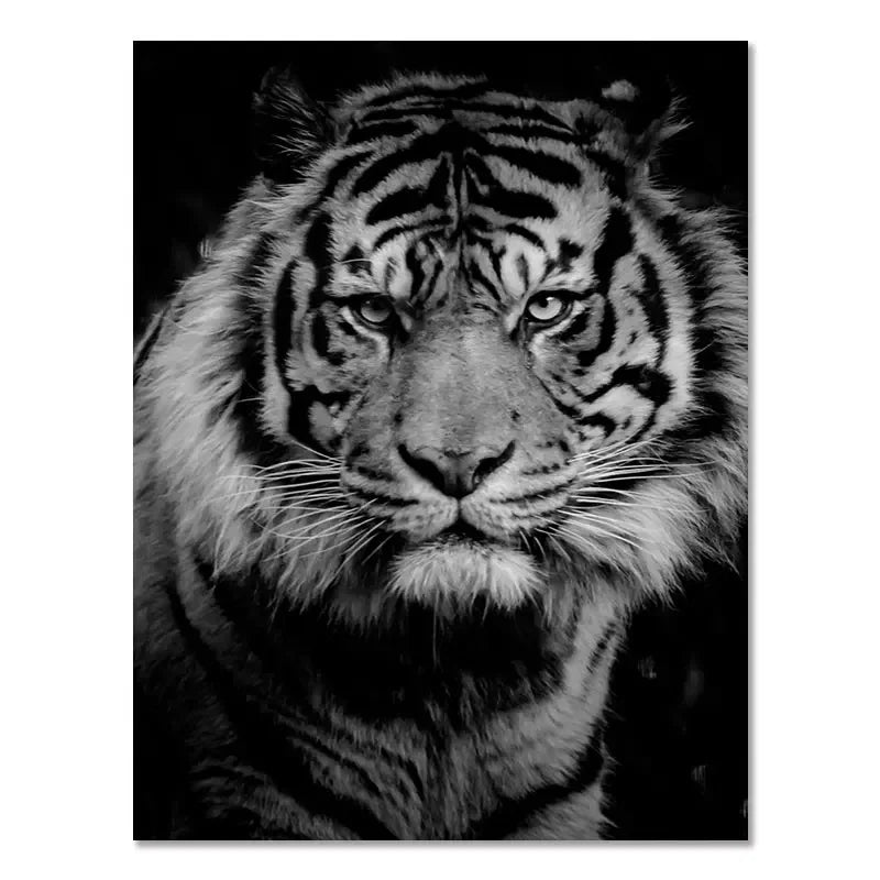 Canvas Painting Animal Wall Art Lion Elephant Deer Zebra Posters and Prints Wall Pictures for Living Room Decoration Home Decor Petoria Store