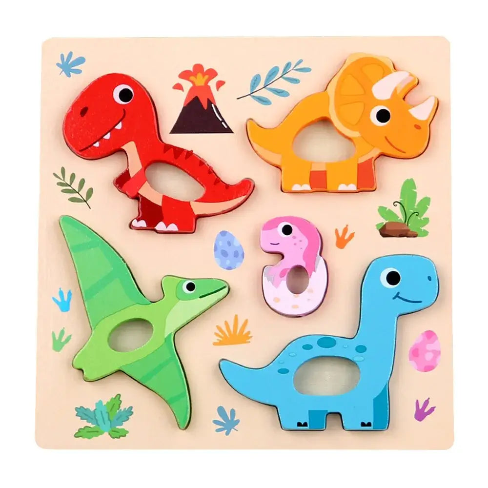 🦁 Petoria™ 3D Holz Tier Puzzle