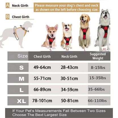 Reflektierendes Anti-Zug-Hundegeschirr mit Frontclip Petoria