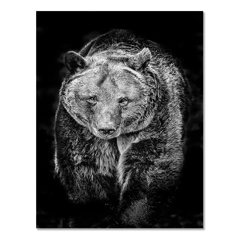 Canvas Painting Animal Wall Art Lion Elephant Deer Zebra Posters and Prints Wall Pictures for Living Room Decoration Home Decor Petoria Store