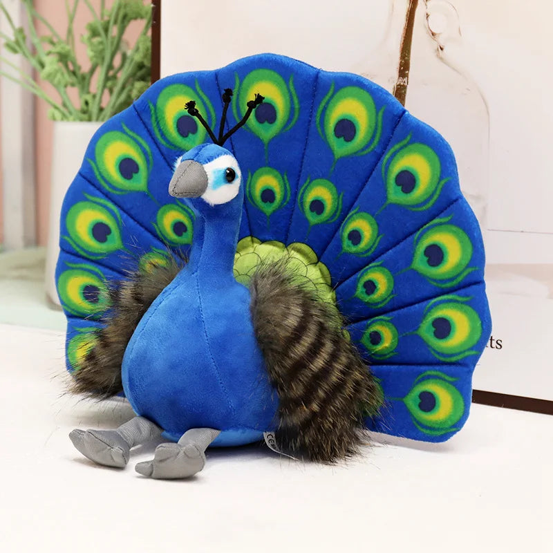 1pc 23CM Nette Simulation Pfauen Plüsch Spielzeug Kawaii Puppe Gefüllte Weiche Kreative Tier Peahen Spielzeug Schöne Hause Geburtstag decor Geschenk
