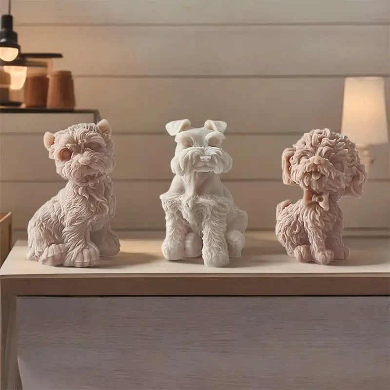 Hunde Kerzenform aus Silikon für DIY Kerzen