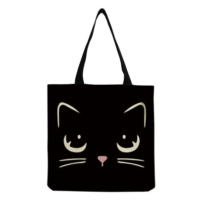 Cartoon Cute Dinosaur Printed Tote Linen Personality Girl Shoulder Bag Large Capacity Travel Storage Packs Women Shopping Bag Petoria Store