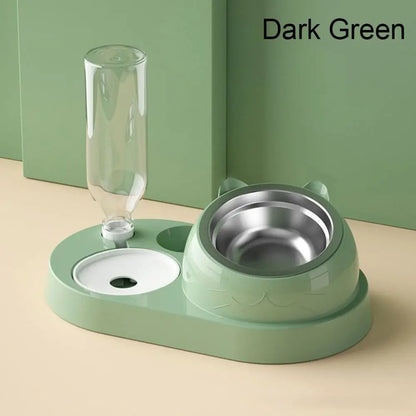 2-in-1 Futter- und Wasserspender für Hunde und Katzen
