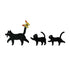 Metal Cat Garden Decoration Courtyard Lawn Garden Pile Outdoor Farmhouse Home Art Decoration Suitable for Cat Enthusiasts Petoria Store