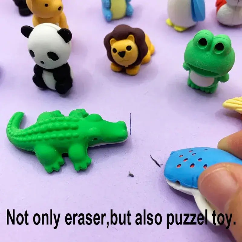 Tier Radiergummi – Petoria® Animal Puzzle Set
