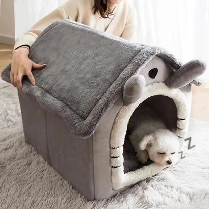 Hundehausbett für das ganze Jahr – Weich und gemütlich