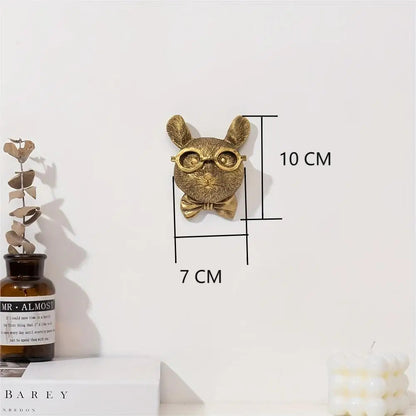 Decor Wall Art Decor Deer Head Wall Hanging Home Decor Bronzed Resin Animal Hanging Sculpture Animal Head Wall Hanging Ornaments Petoria Store