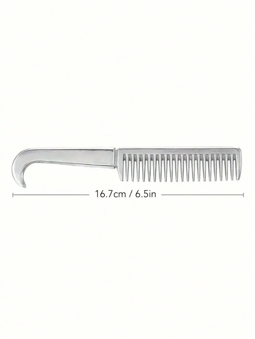 1-teiliger Pferdekamm aus Aluminiumlegierung – leicht, langlebig, verwicklungsfrei, sanft an Pferdemähnen und Beinen, ideal für Pferdebesitzer