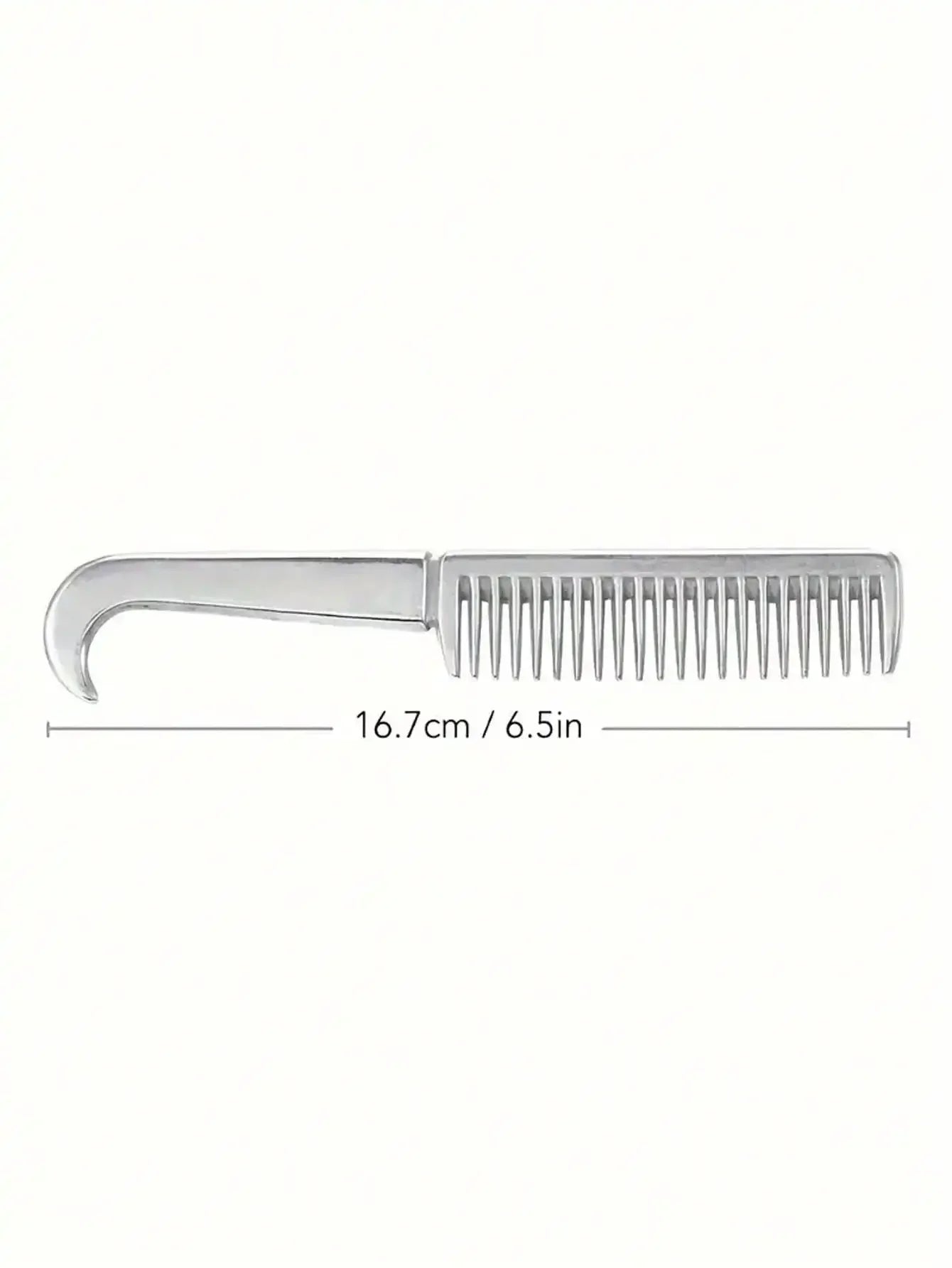 1-teiliger Pferdekamm aus Aluminiumlegierung – leicht, langlebig, verwicklungsfrei, sanft an Pferdemähnen und Beinen, ideal für Pferdebesitzer