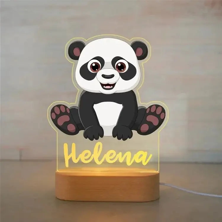 Picture Frame Light Children Animal Night Light Custom Acrylic Lamp Baby Kids Bedroom Decor Neonate Birthday Christmas Gift Petoria Store