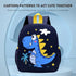 Tiermotiv Kinderrucksack für Kleinkinder mit Dino-Design und bunten Farben, ideal für Jungen und Mädchen.