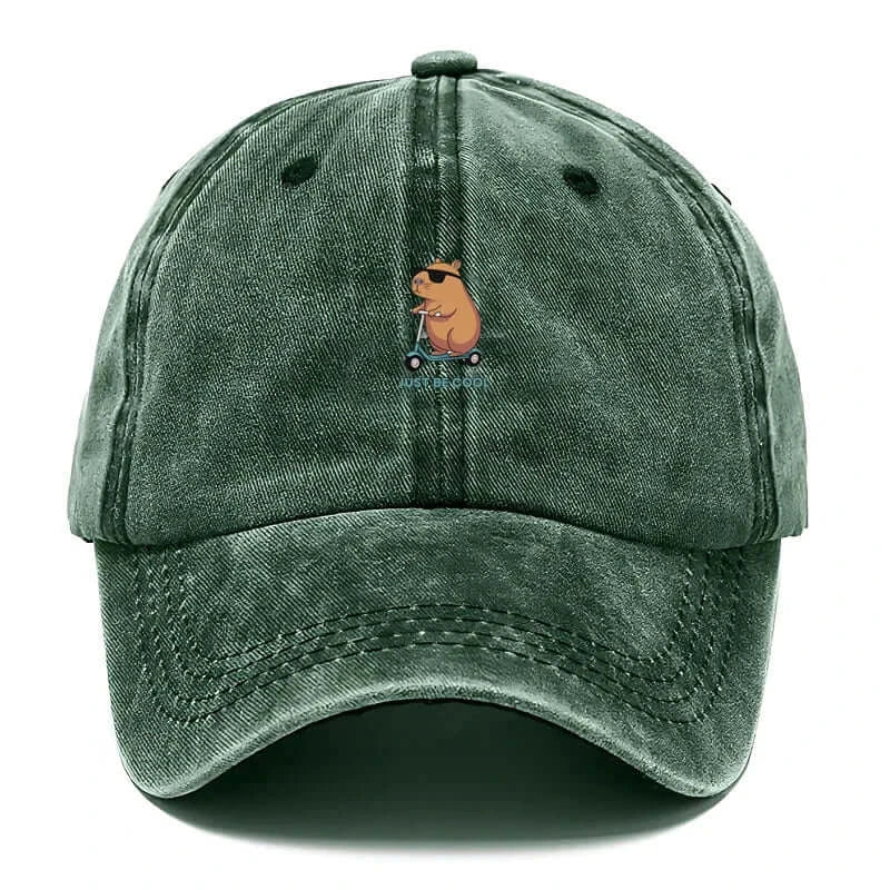 Capybara Baseballkappe – Bestickte Vintage Unisex Cap