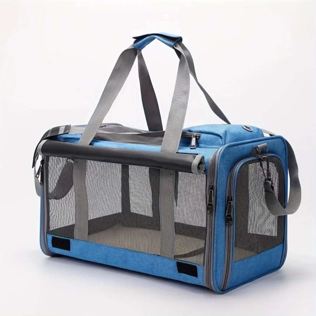 🐾 Petoria® Premium Transporttasche für mittelgroße &amp; große Hunde und Katzen – Faltbar &amp; Atmungsaktiv