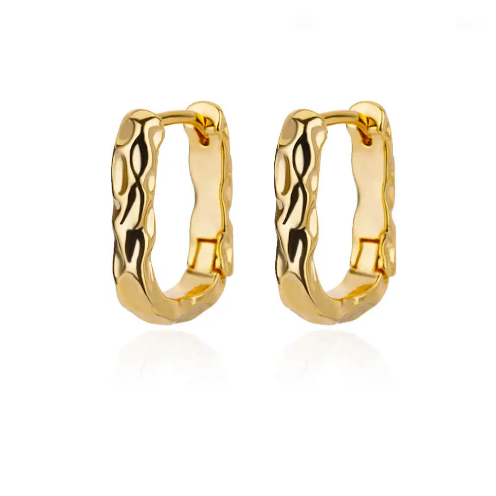 Elegante runde Ohrringe für Frauen und Mädchen, luxuriöse Edelstahl-Creolen, Vintage-Stil, Hochzeit, Verlobung, ästhetischer Schmuck