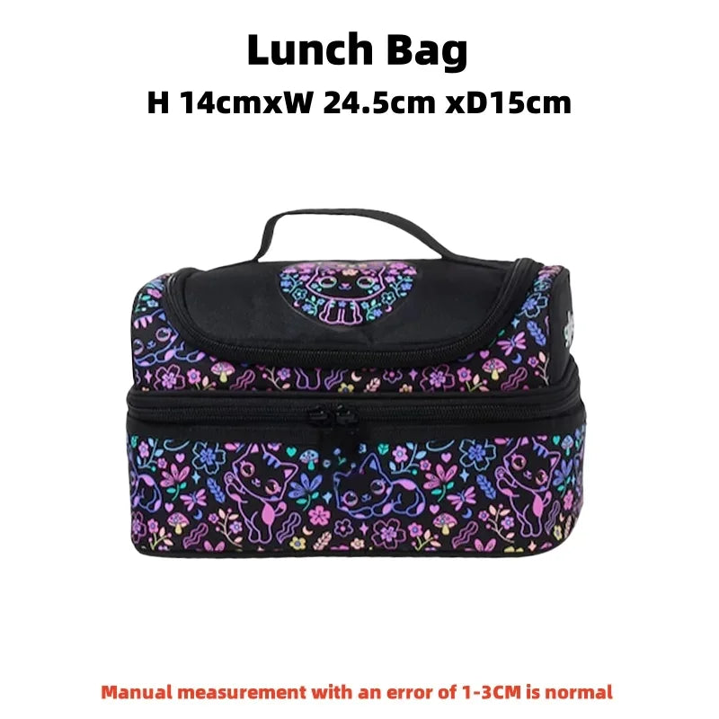 Schultasche Grund- und Mittelschüler großes Auge Katze allmähliche Veränderung Katze Schultasche Mädchen Rucksack Trolley Schultasche Rucksack