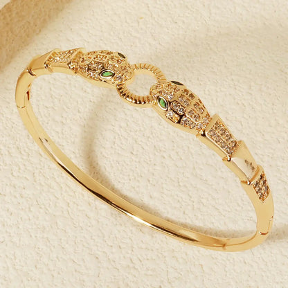 Goldenes Tier Armband aus Edelstahl