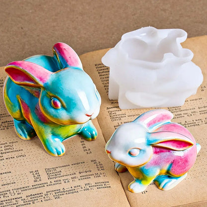 3D Osterhase Silikonform für Backformen