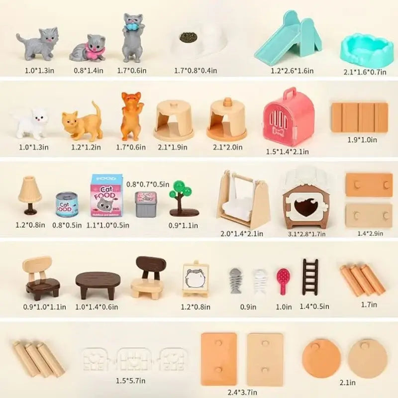 🐾 Petoria™ Tier Lernfiguren Set (43 Teile)
