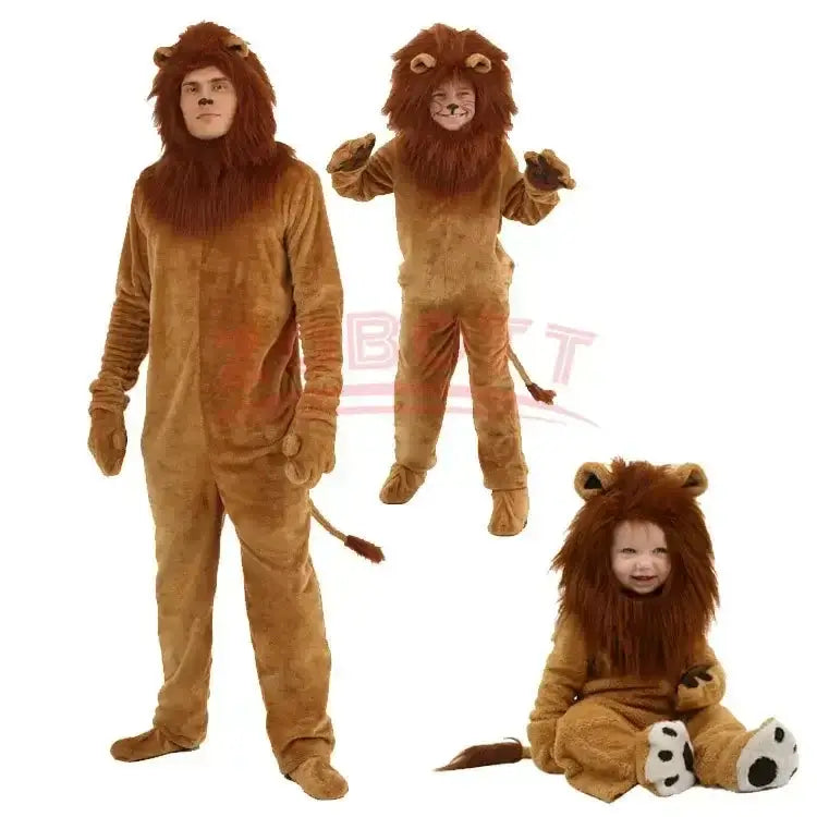 Löwen Kostüm Weicher Kigurumi Overall – Petoria™