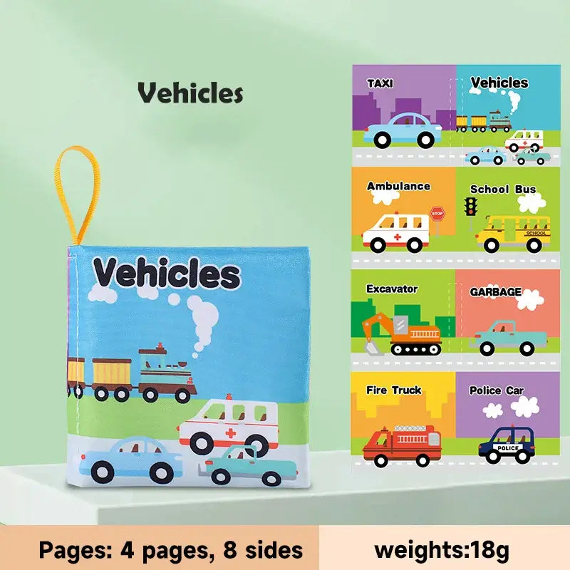 Sensorisches Stoffbuch für Babys Montessori