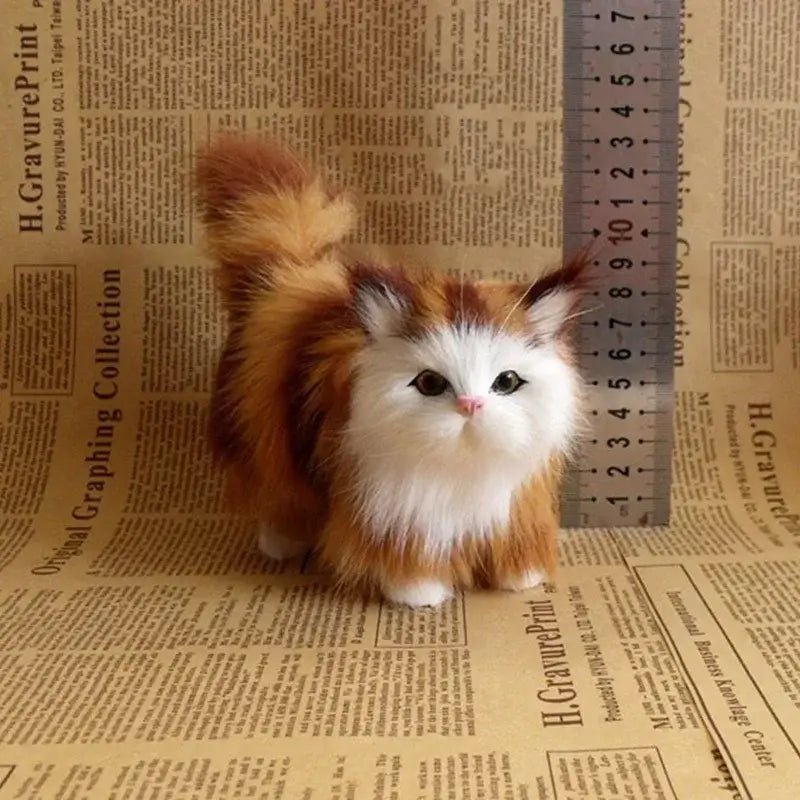 Realistische Katzen Plüschfigur Kuscheltier