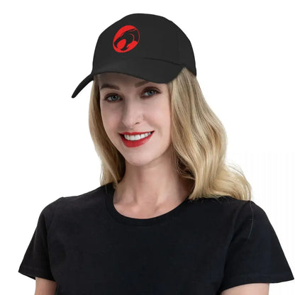 Vintage Baseballkappe mit Katzenlogo – Verstellbare Unisex Cap